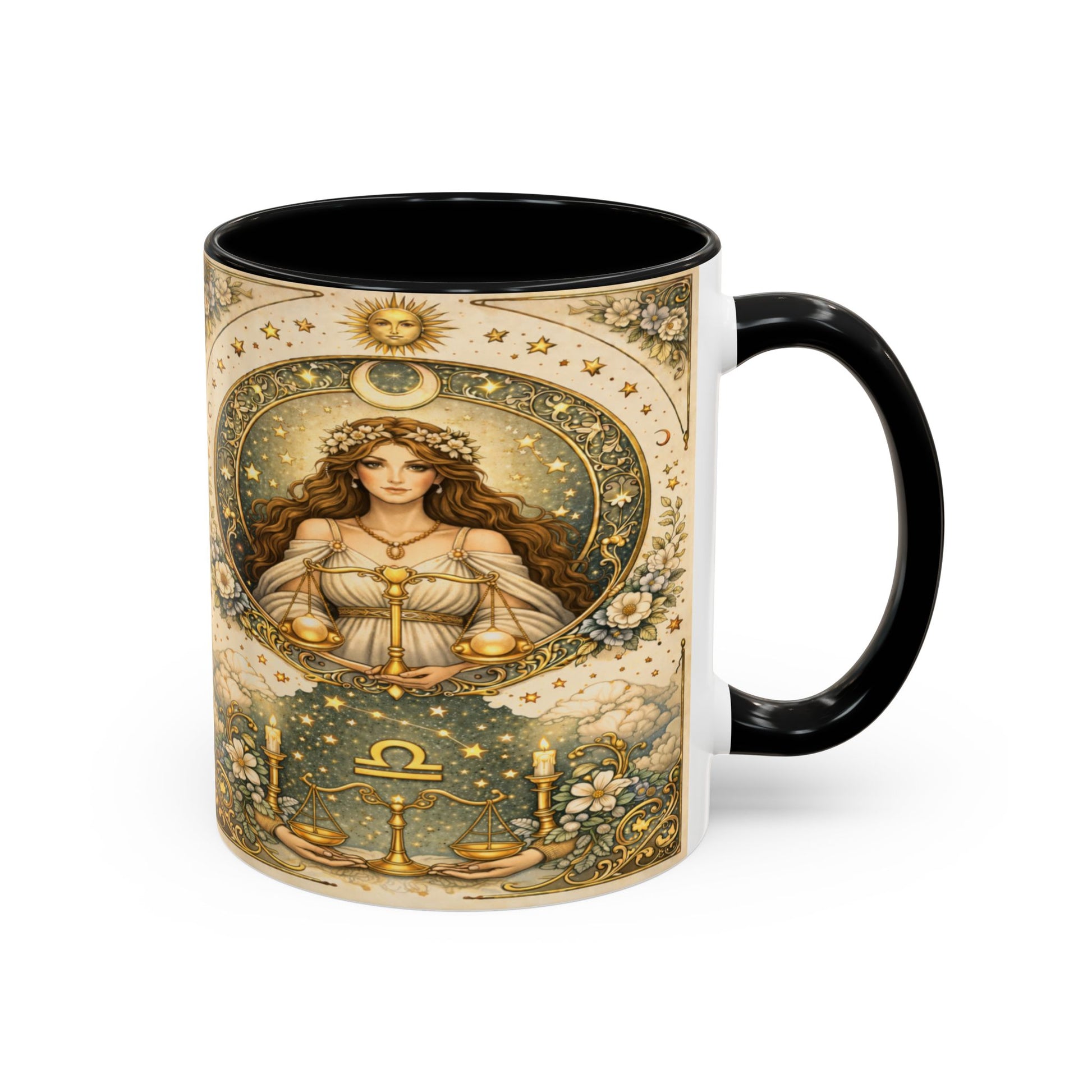 Celestrial Libra Zodiac Coffee Mug (11/15oz) by Grace Canvas Shop