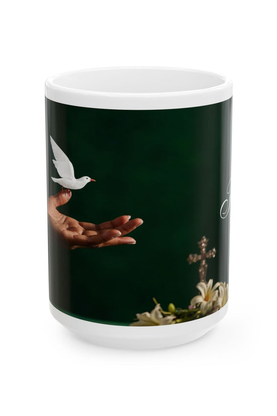 Faith Spiritual Empowerment Ceramic Mug by Grace Canvas.shop