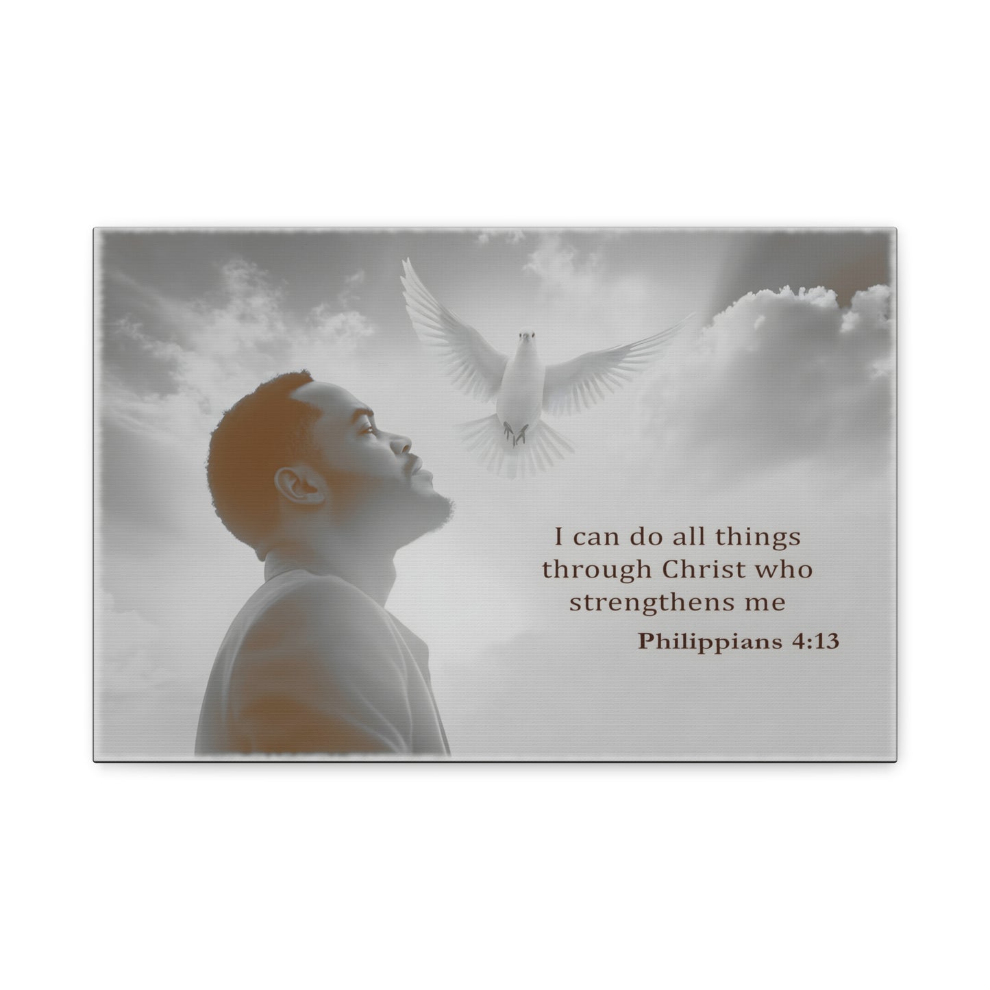 I Can Do All Things Through Christ Phillipians 4:13 Verse Wall Art by Grace Canvas