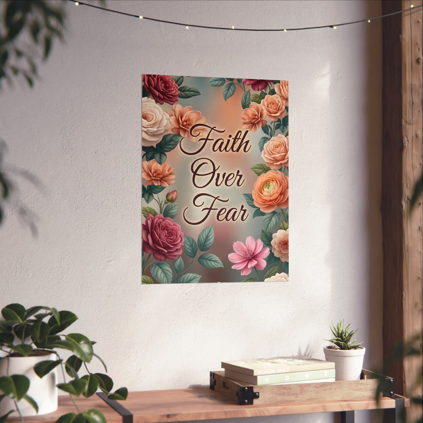 Faith Over Fear Fine Art Unframed Poster