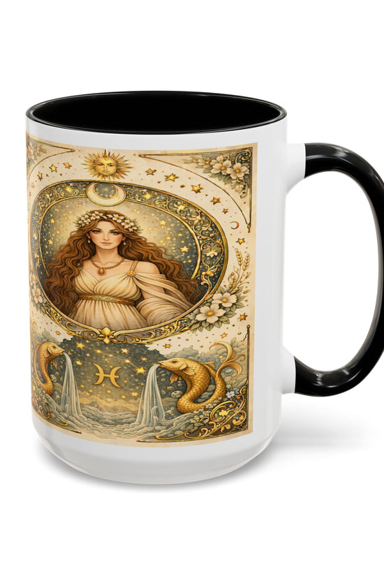 Celestrial Pisces Zodiac Coffee Mug by Grace Canvas Shop