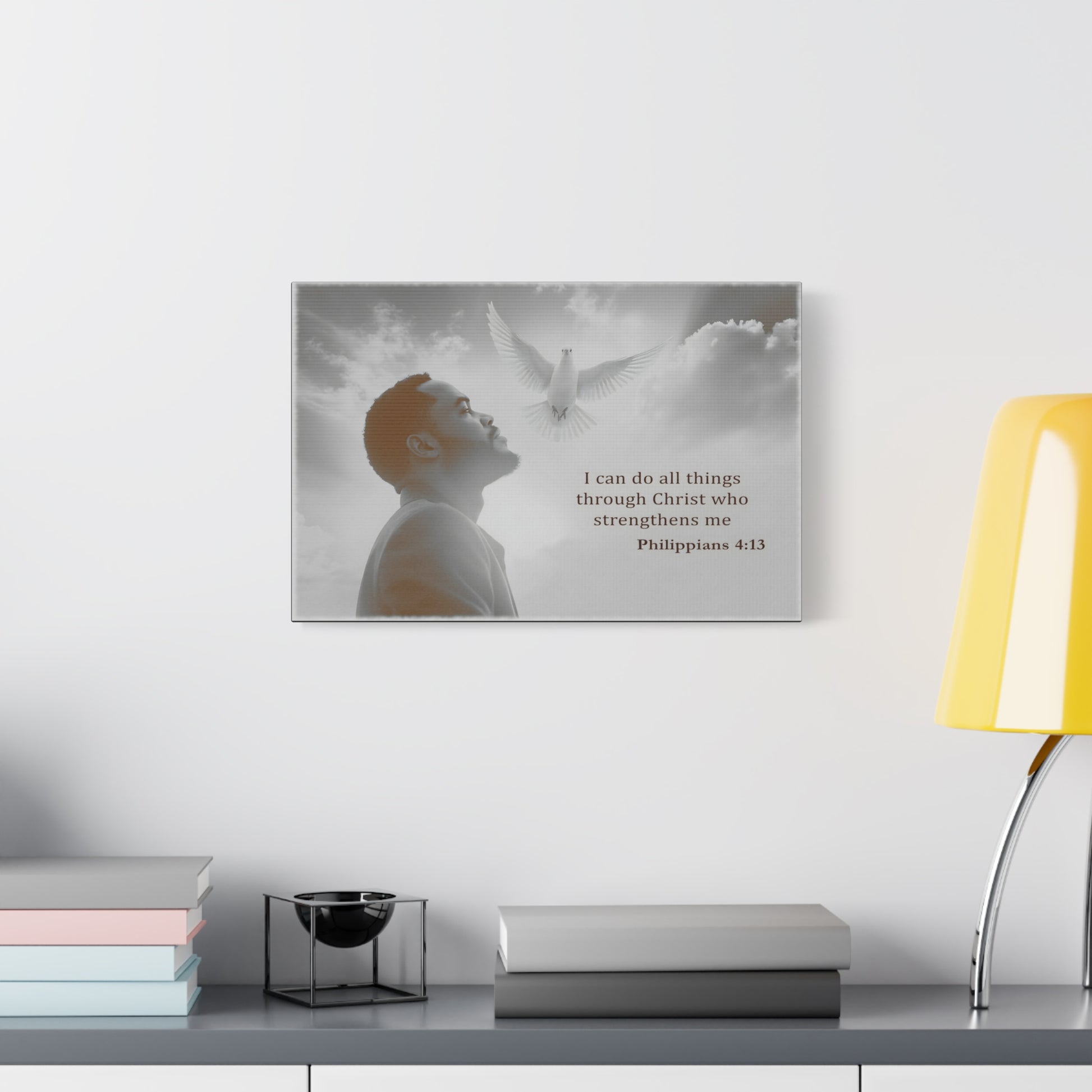 I Can Do All Things Through Christ Phillipians 4:13 Verse Wall Art by Grace Canvas