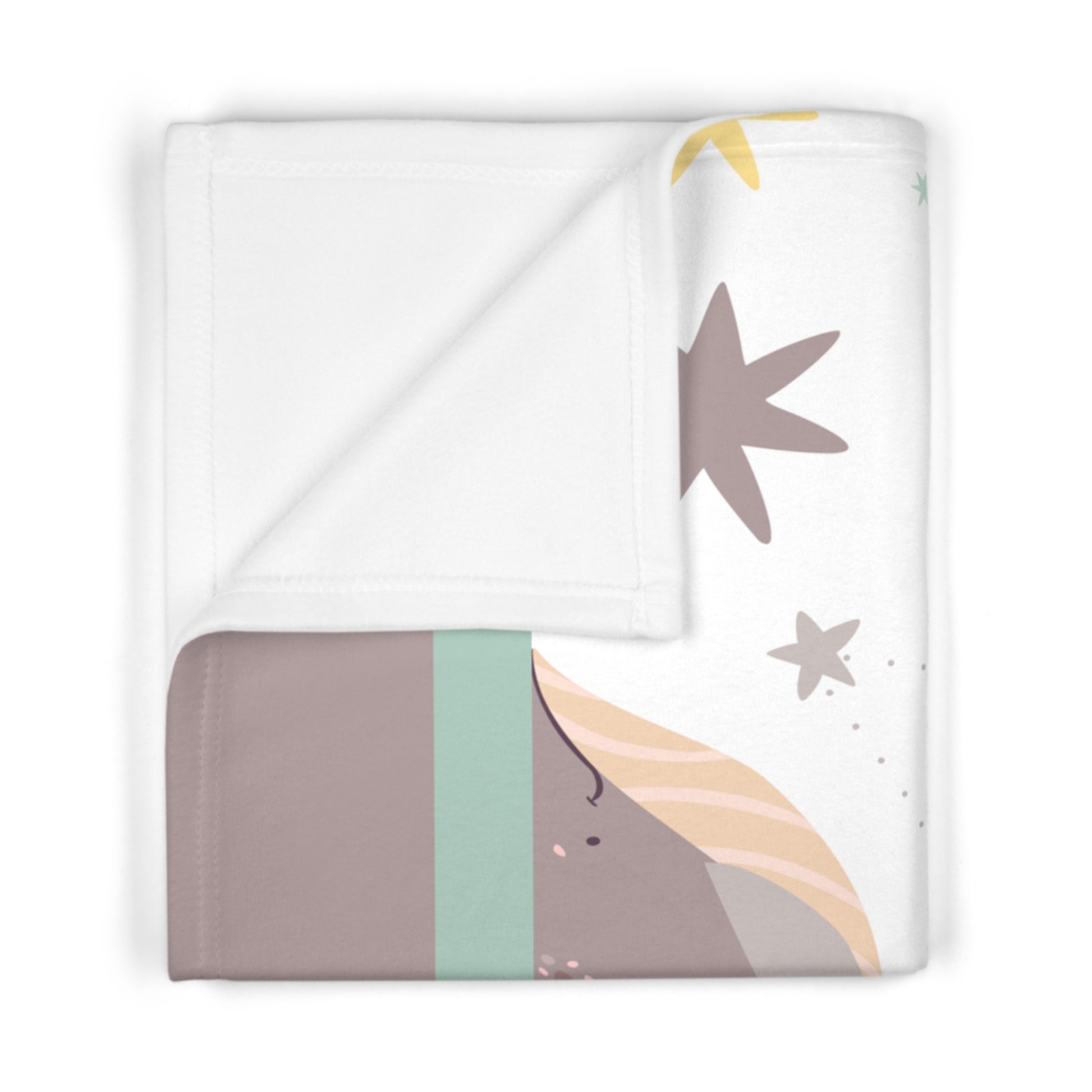 Whale Baby Fleece Blanket — Soft Nautical Nursery Throw for Infants & Newborns by Grace Canvas Shop