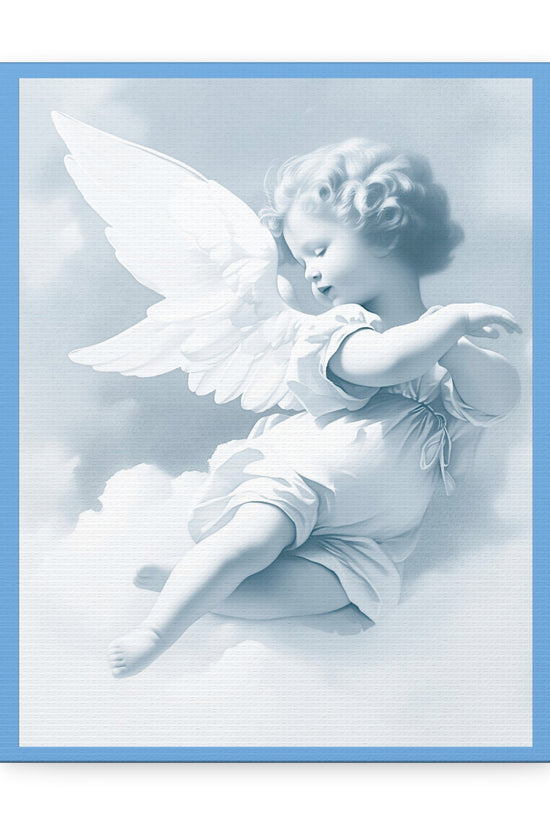 Baroque Angel Cherub Wall Canvas by Grace Canvas Shop