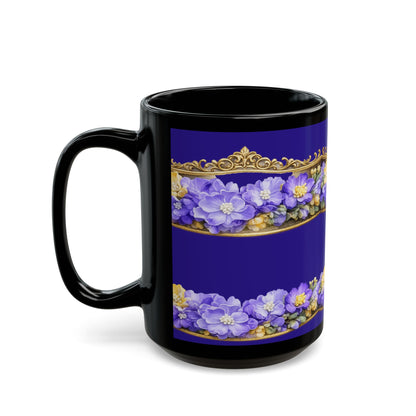 Elegant Gold Trim Coffee Cup (11oz, 15oz)