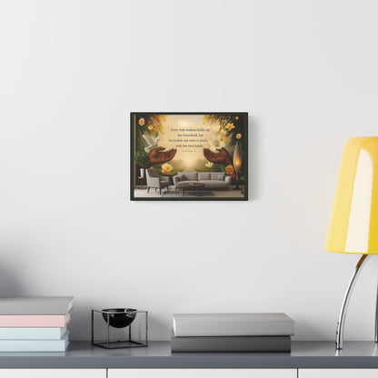 A Wise Woman Proverb 14 Inspirational Canvas Wall Art by Grace Canvas