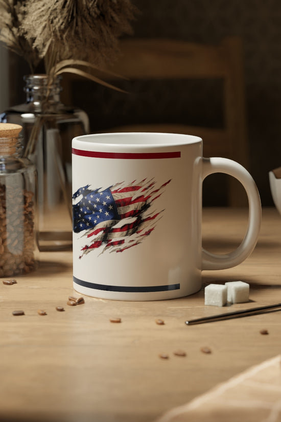 20oz American Flag Eagle Jumbo Mug Patriotic Coffee Cup by Grace Canvas Shop