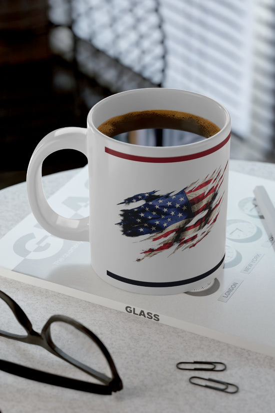 20oz American Flag Eagle Jumbo Mug Patriotic Coffee Cup by Grace Canvas Shop