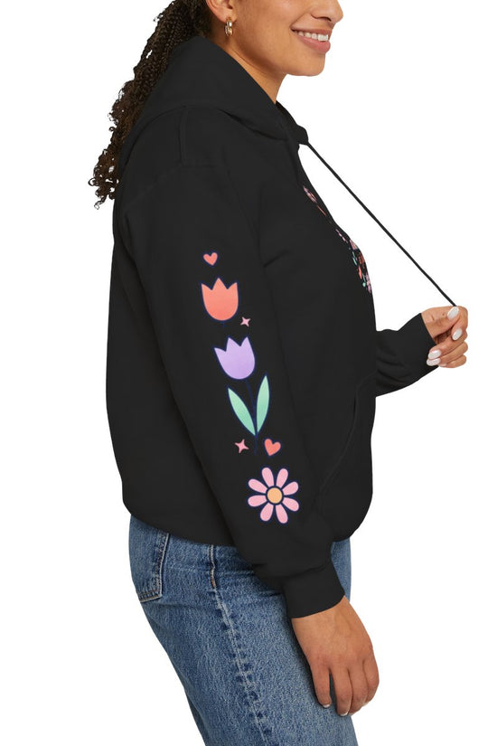 Held & Hopeful Hoodie | Christian encouragement, pastel groovy scripture