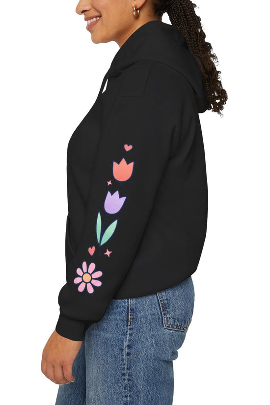 Held & Hopeful Hoodie | Christian encouragement, pastel groovy scripture