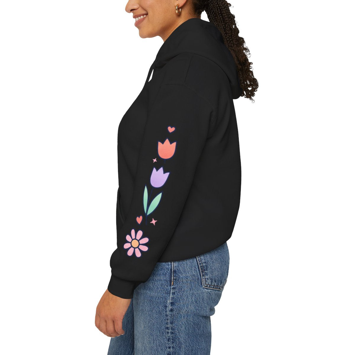 Held & Hopeful Hoodie | Christian encouragement, pastel groovy scripture