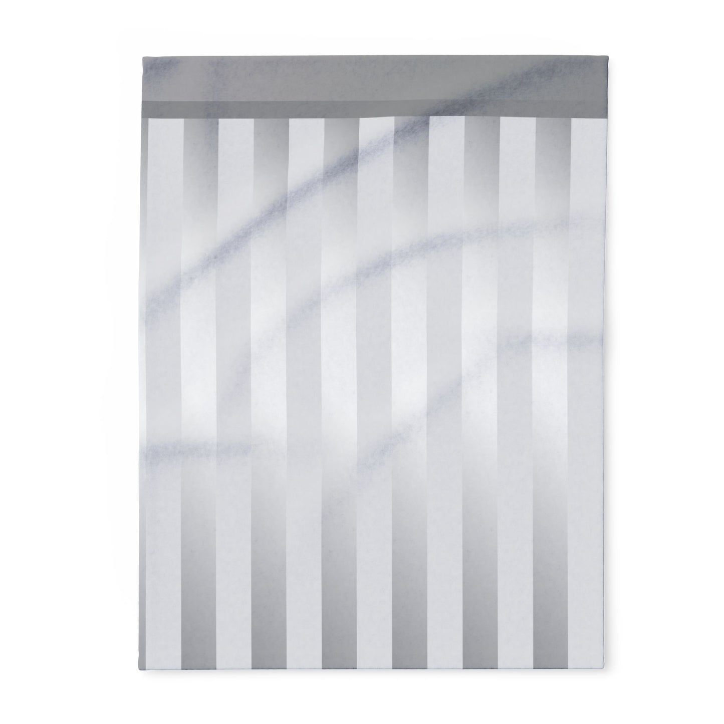 Silver Striped Throw Blanket