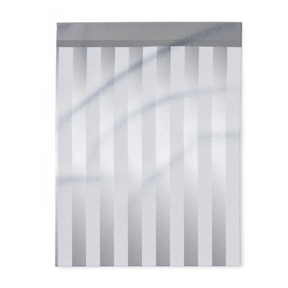 Silver Striped Throw Blanket