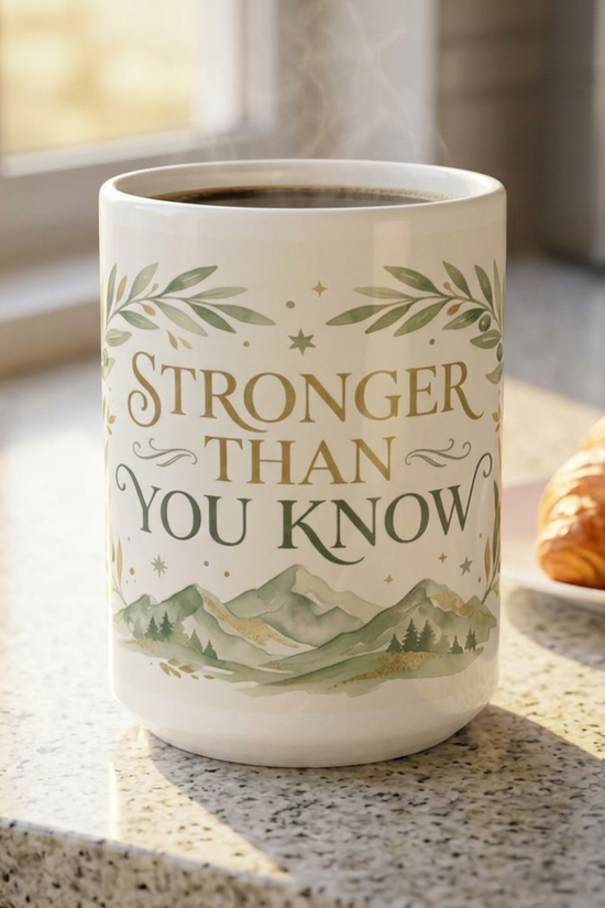 Stronger Than You Know Ceramic Mug (11oz & 15oz)