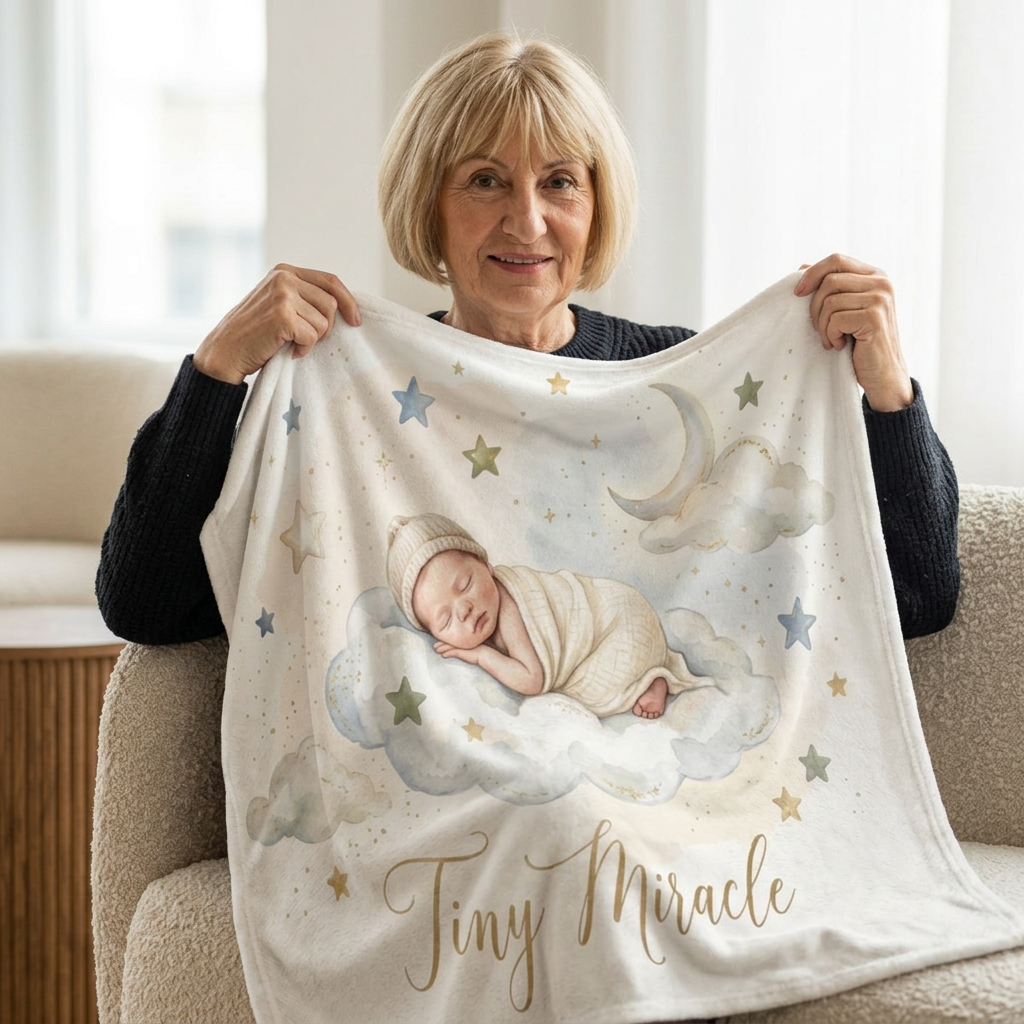 Tiny Miracle Microfiber Newborn Baby Throw