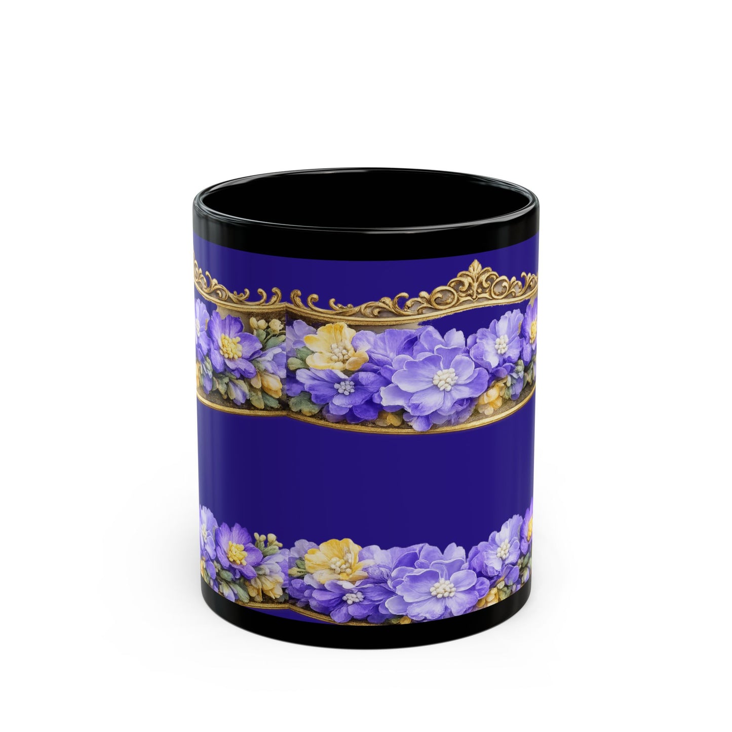 Elegant Gold Trim Coffee Cup (11oz, 15oz)