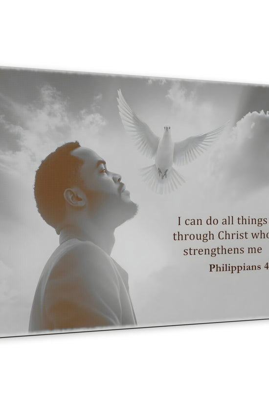 I Can Do All Things Through Christ Phillipians 4:13 Verse Wall Art by Grace Canvas