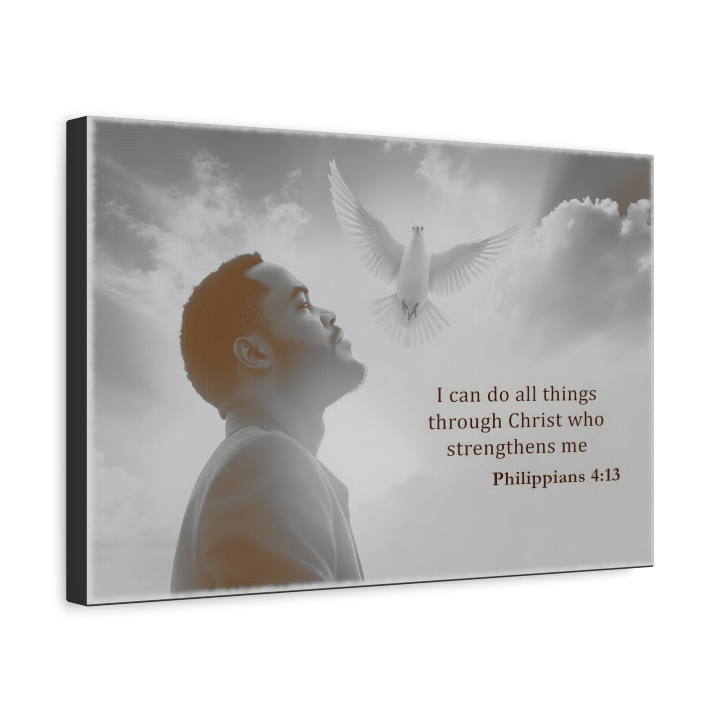 I Can Do All Things Through Christ Phillipians 4:13 Verse Wall Art by Grace Canvas