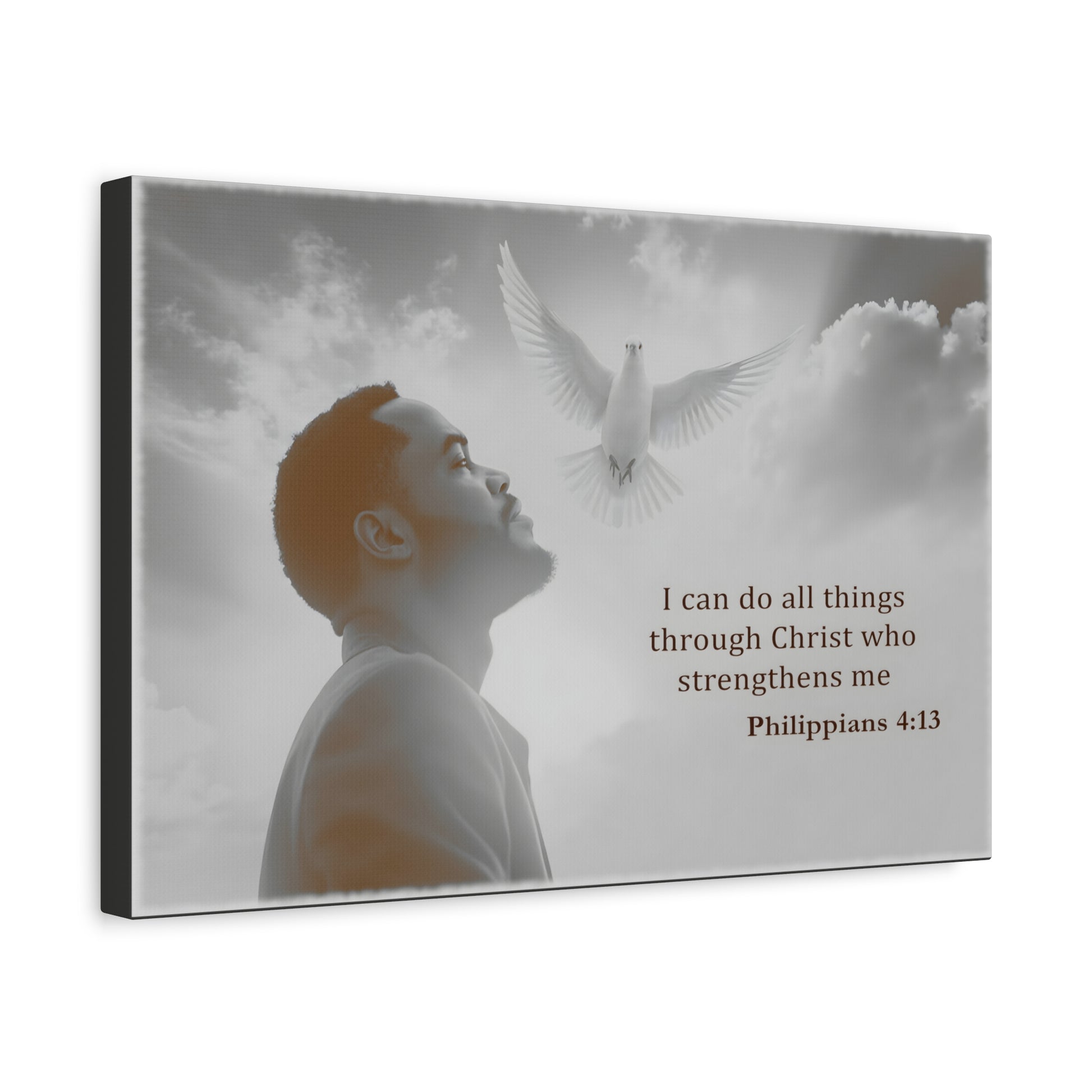 I Can Do All Things Through Christ Phillipians 4:13 Verse Wall Art by Grace Canvas