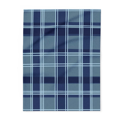 Blue Plaid Arctic Fleece Blanket