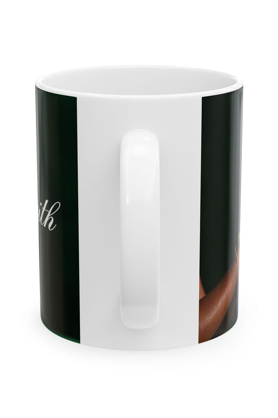 Faith Spiritual Empowerment Ceramic Mug by Grace Canvas.shop