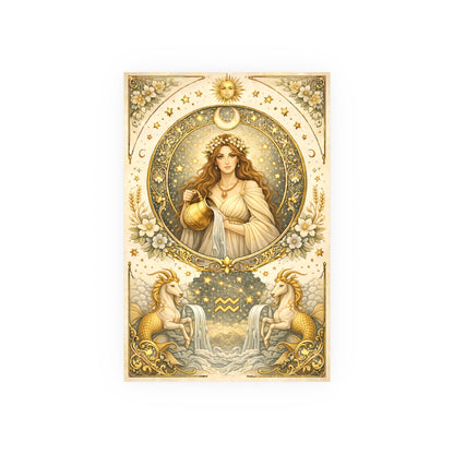 Celestial Aquarius Goddess Art Poster