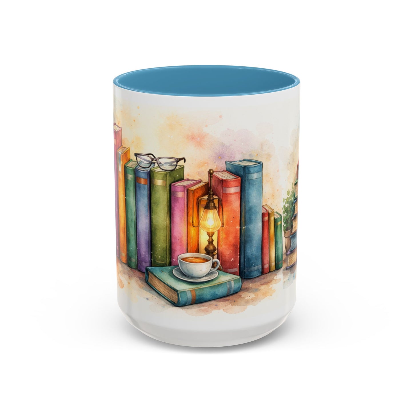 Watercolor Book Lovers Coffee Mug (11/15oz)