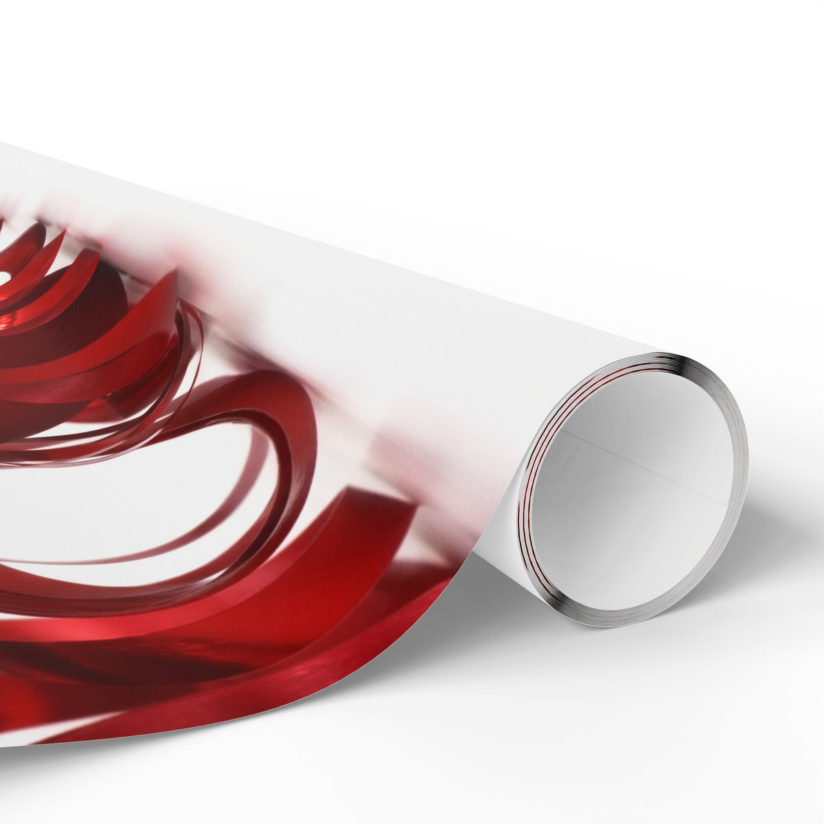 Christmas Ornament Wrapping Paper - "Merry Christmas" Red Bauble Gift Wrap