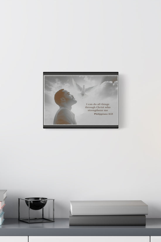 I Can Do All Things Through Christ Phillipians 4:13 Verse Wall Art by Grace Canvas