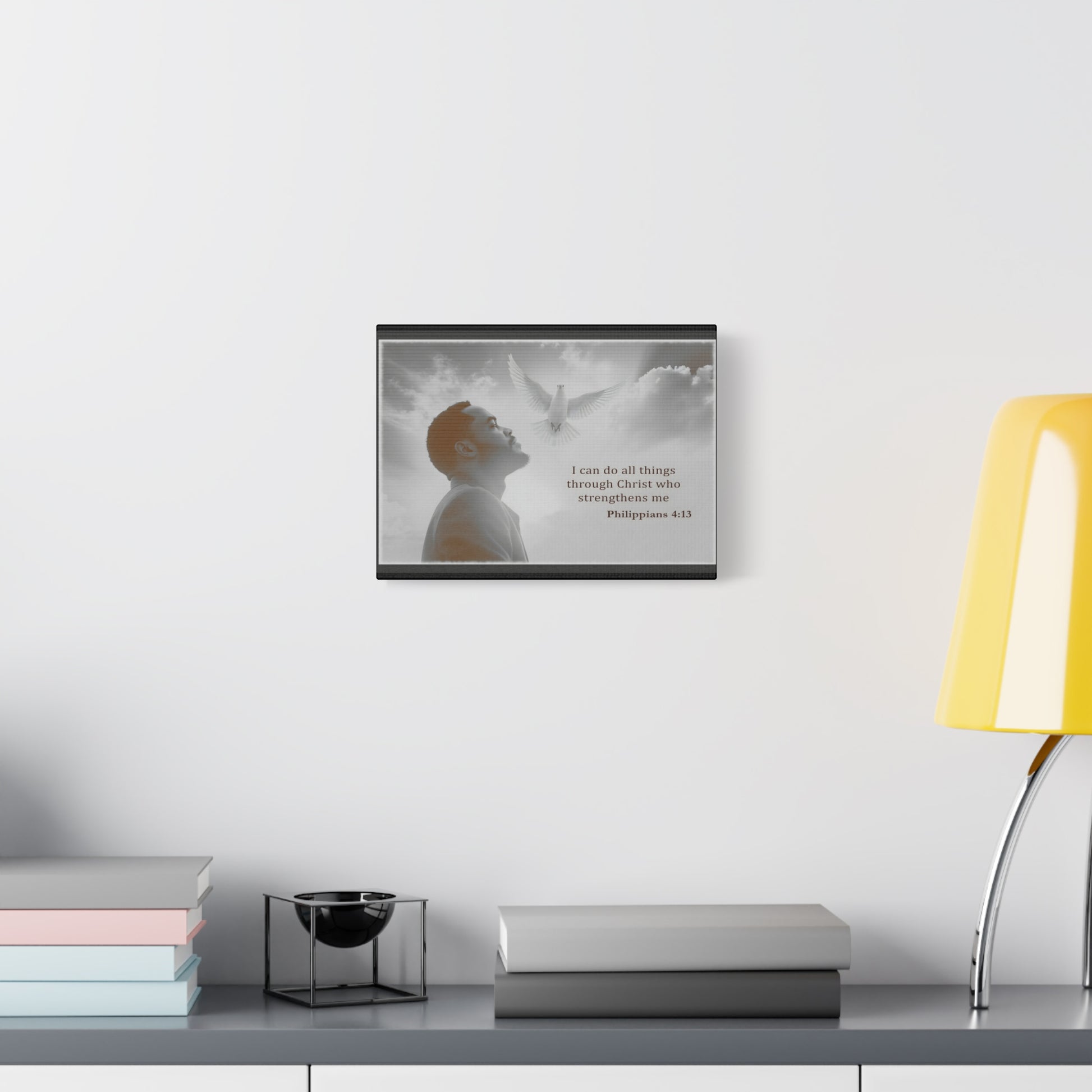 I Can Do All Things Through Christ Phillipians 4:13 Verse Wall Art by Grace Canvas