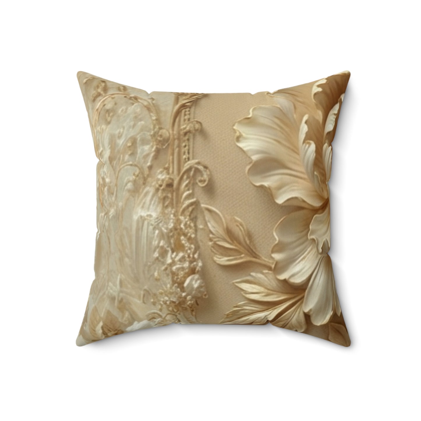 Vintage Gold Accent Cushion by Printify
