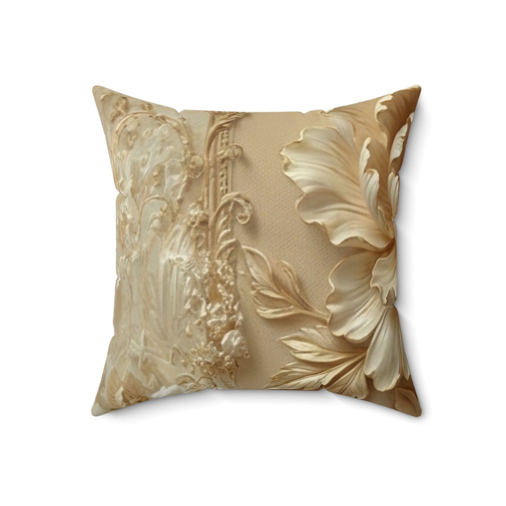 Vintage Gold Accent Cushion by Printify
