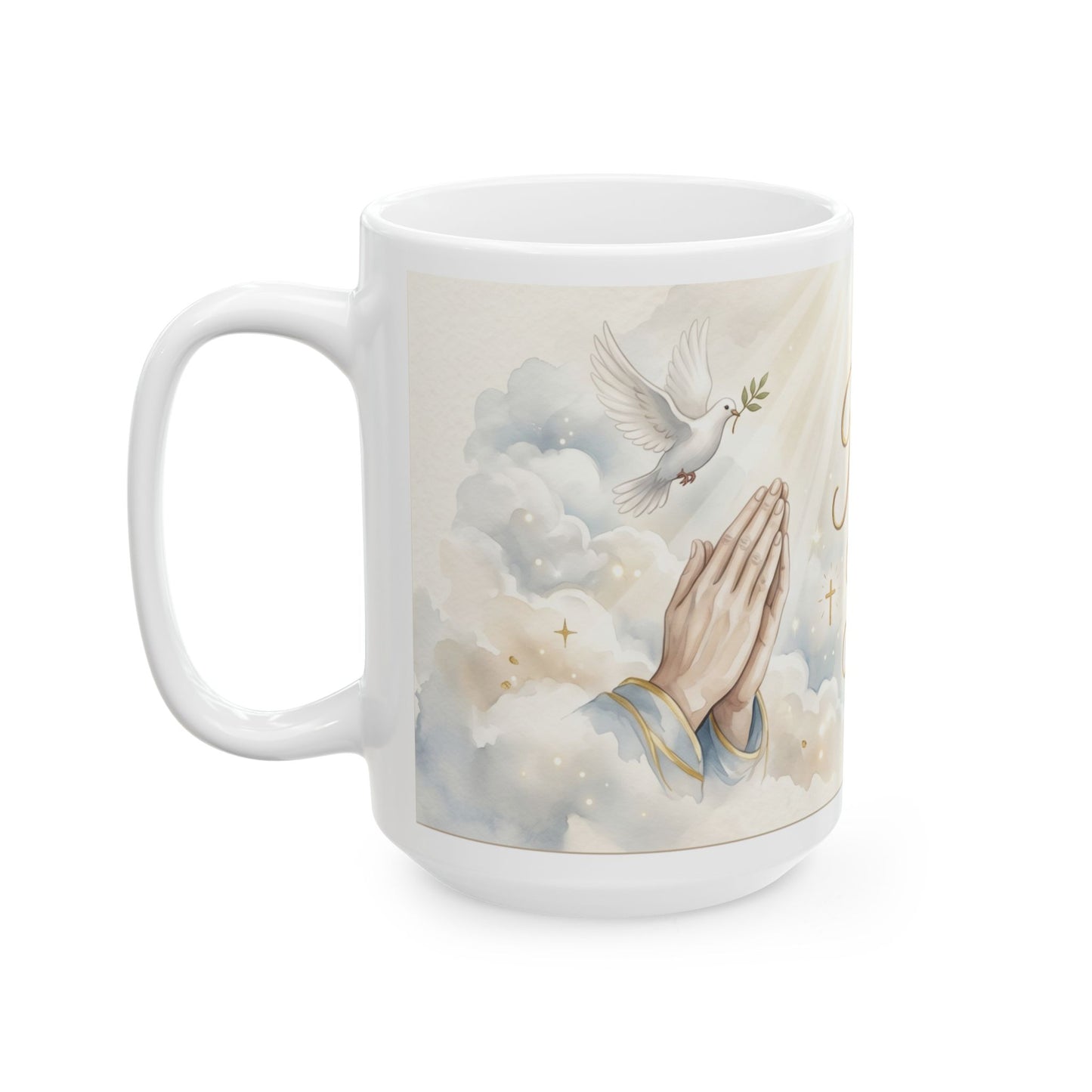 Praying For You Ceramic Mug – Inspirational Religious Coffee Cup (11oz & 15oz)