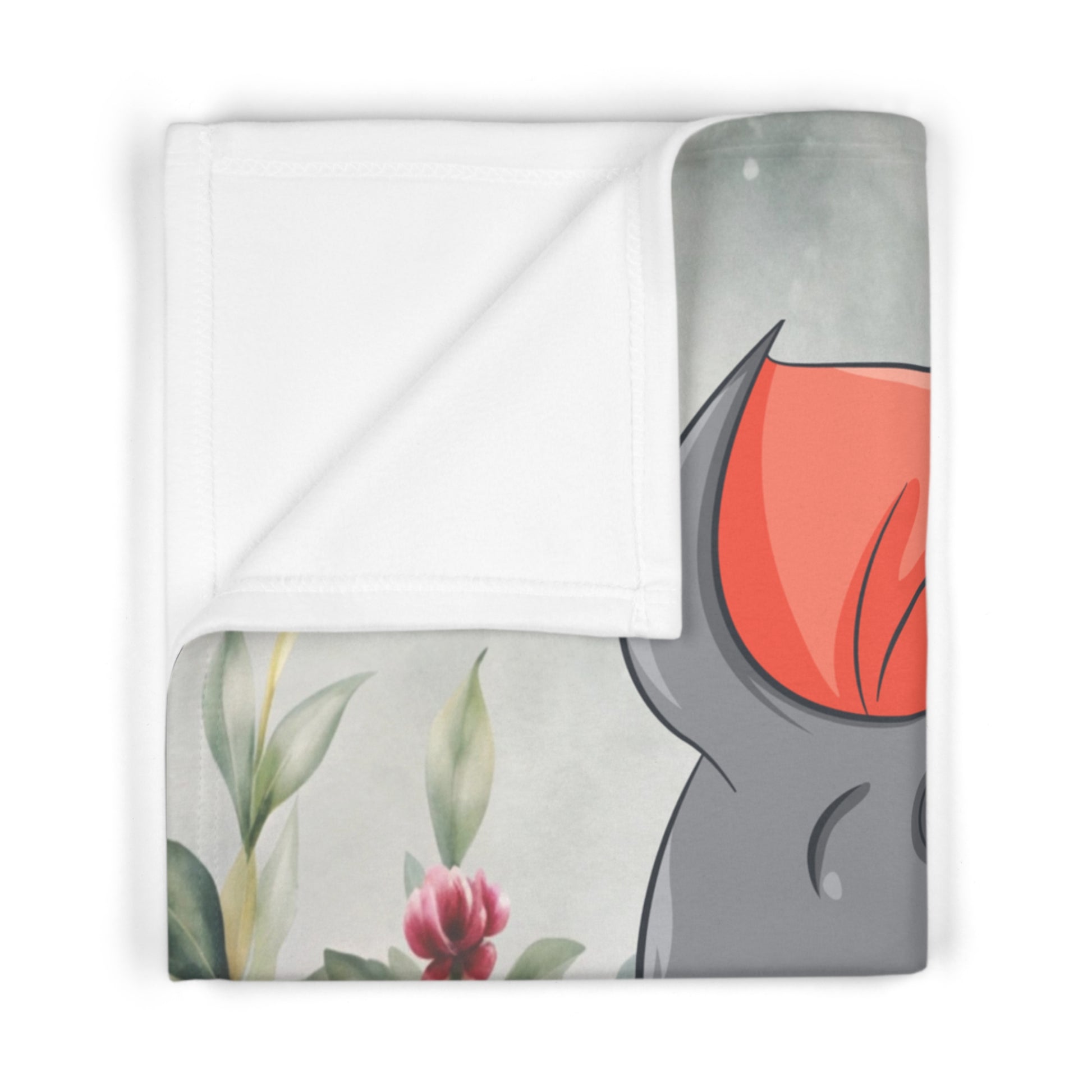 Cute Elephant Baby Blanket by Grace Canvas Shop