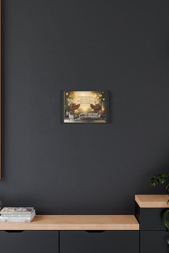 A Wise Woman Proverb 14 Inspirational Canvas Wall Art by Grace Canvas