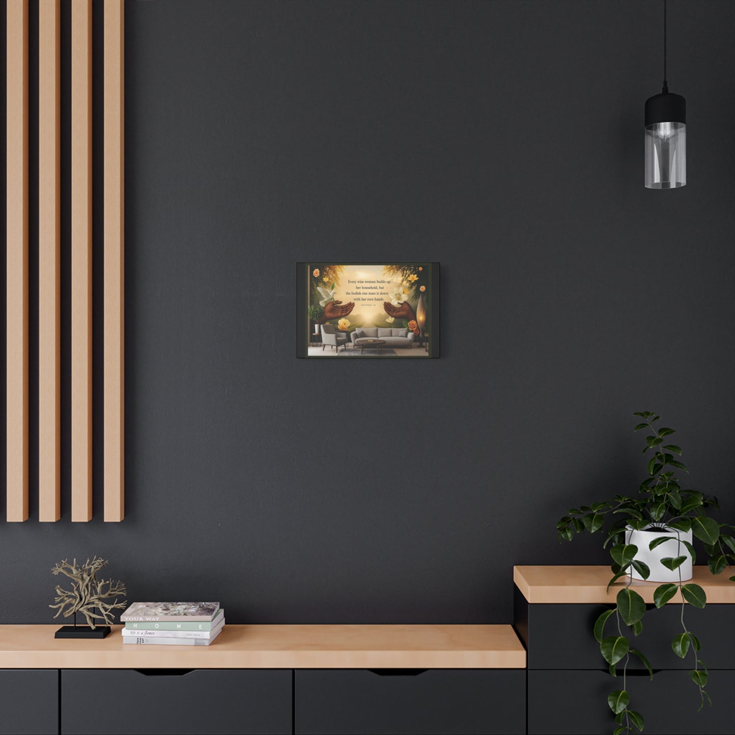 A Wise Woman Proverb 14 Inspirational Canvas Wall Art by Grace Canvas