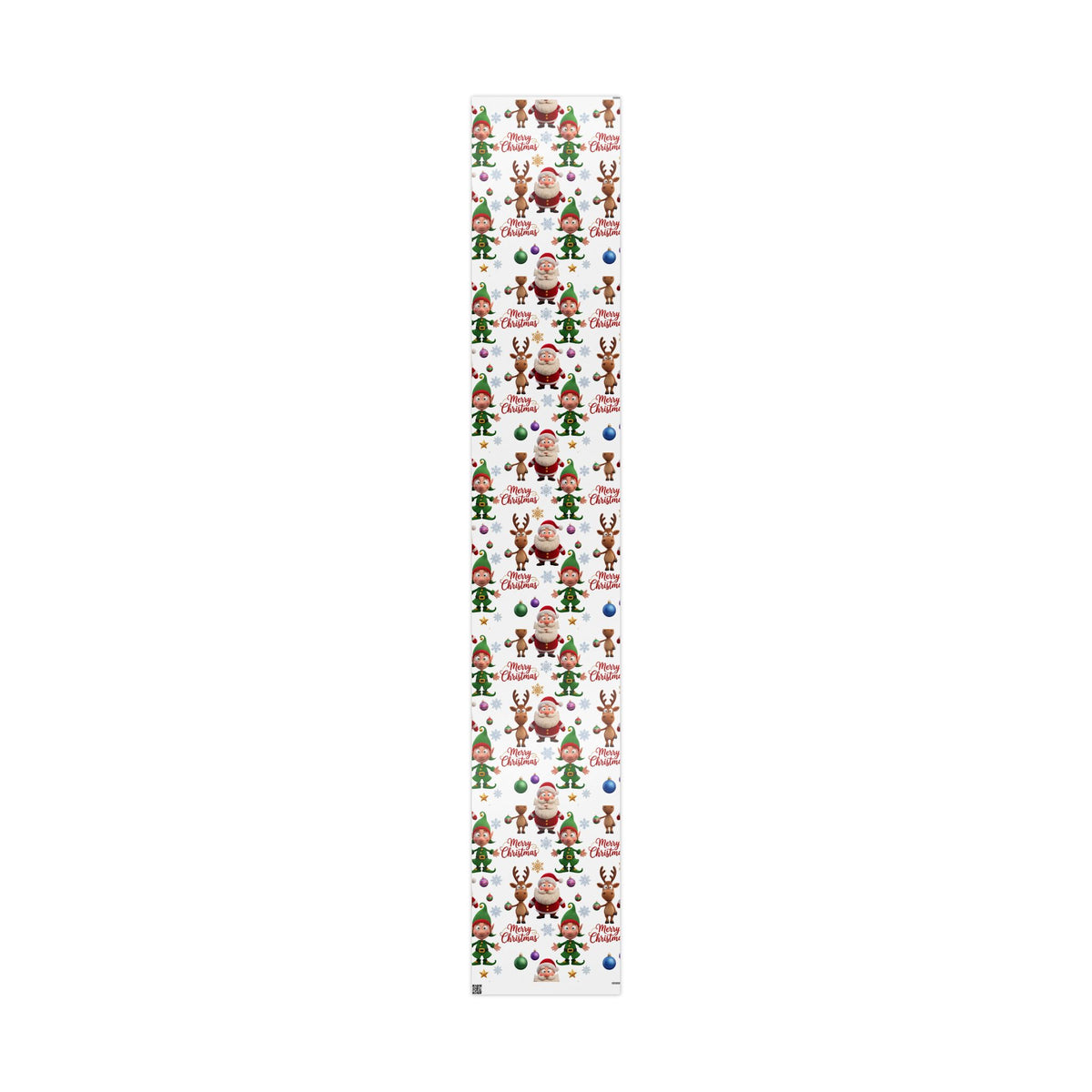 Christmas Elf Wrapping Paper Roll — Cute Holiday Gift Wrap with Elves & Trees