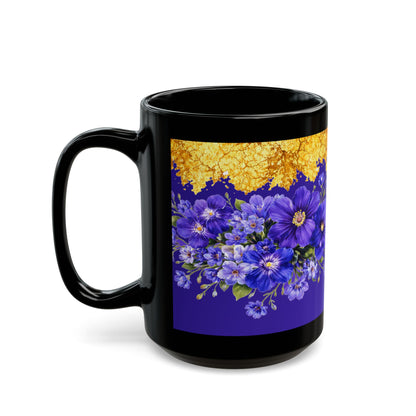 Vibrant Violet Flowers Coffee Cup (11oz, 15oz)