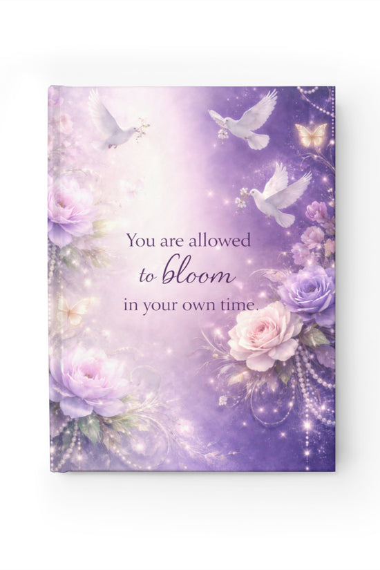 Bloom Inspirational Hardcover Ruled Journal by Grace Canvas Shop