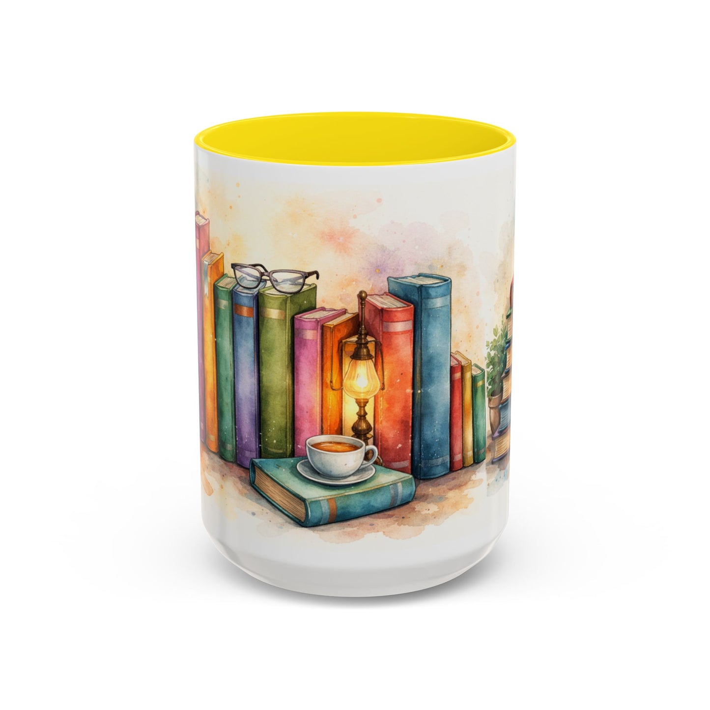 Watercolor Book Lovers Coffee Mug (11/15oz)