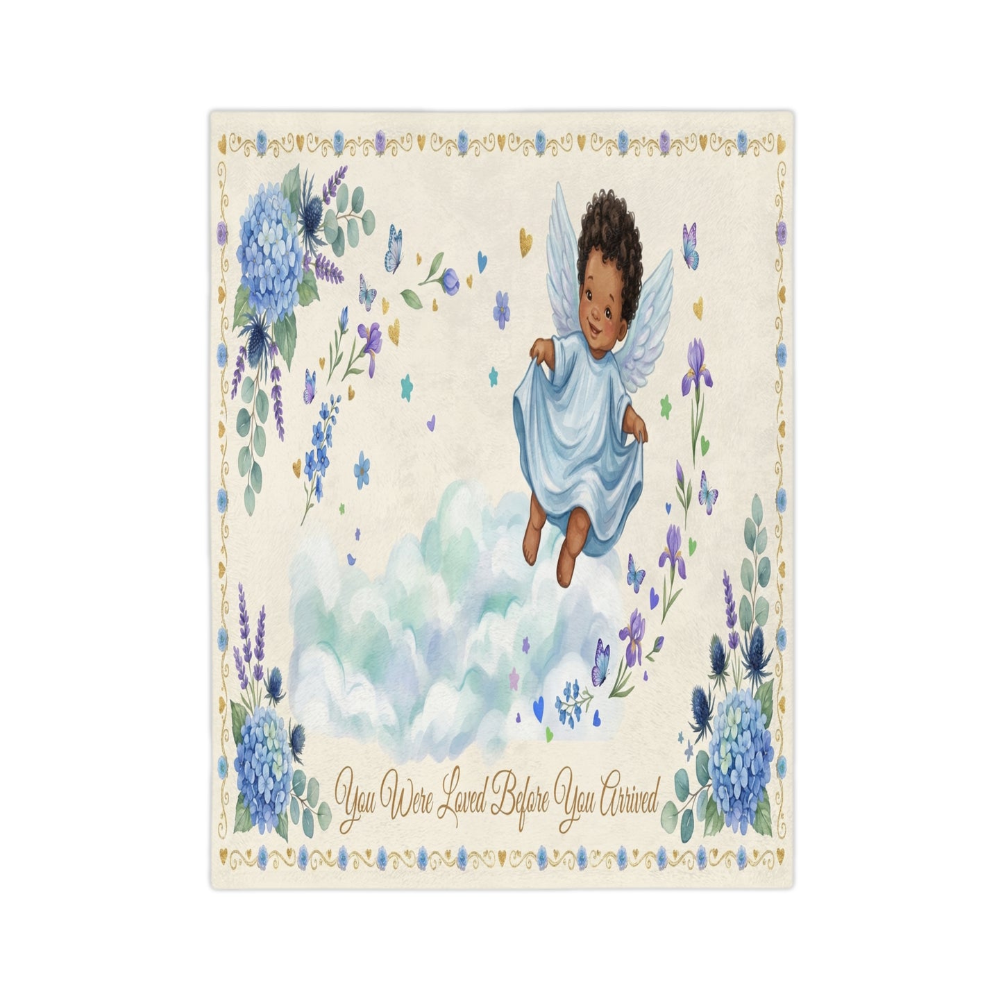 Boy  -You Were Loved Before You Arrived Nursery Throw