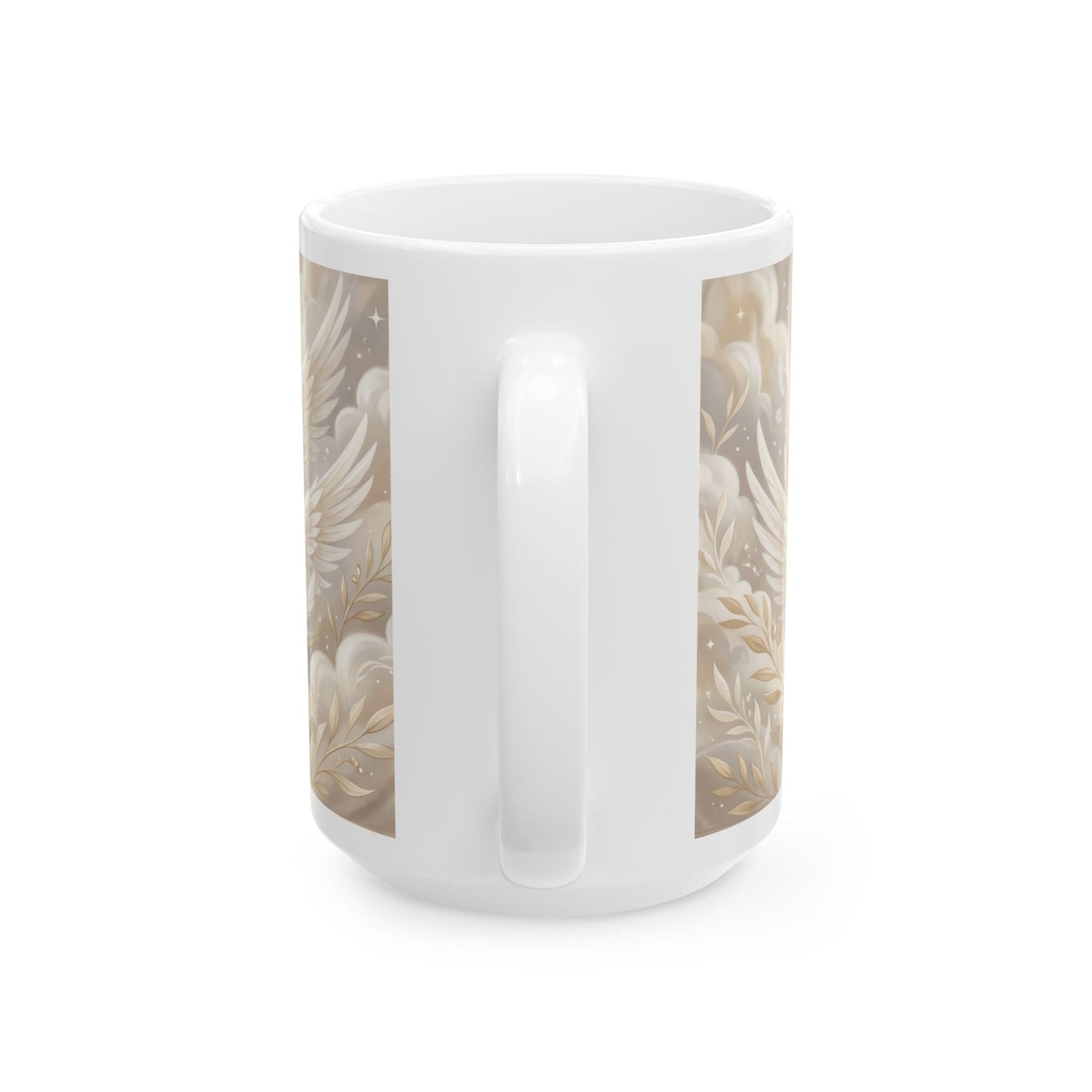 Wings of Peace Ceramic Mug — Dove Peace Inspirational Coffee Cup (11oz & 15oz)