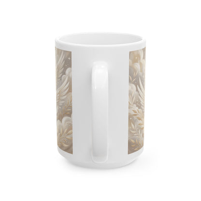 Wings of Peace Ceramic Mug — Dove Peace Inspirational Coffee Cup (11oz & 15oz)