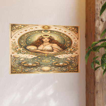 Cancer Zodiac Art Poster — Astrology Print