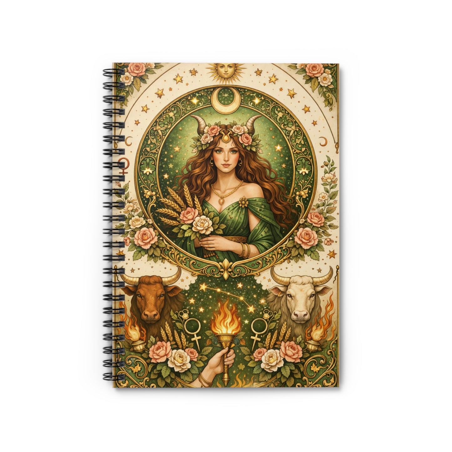 Celestial Taurus Spiral Notebook