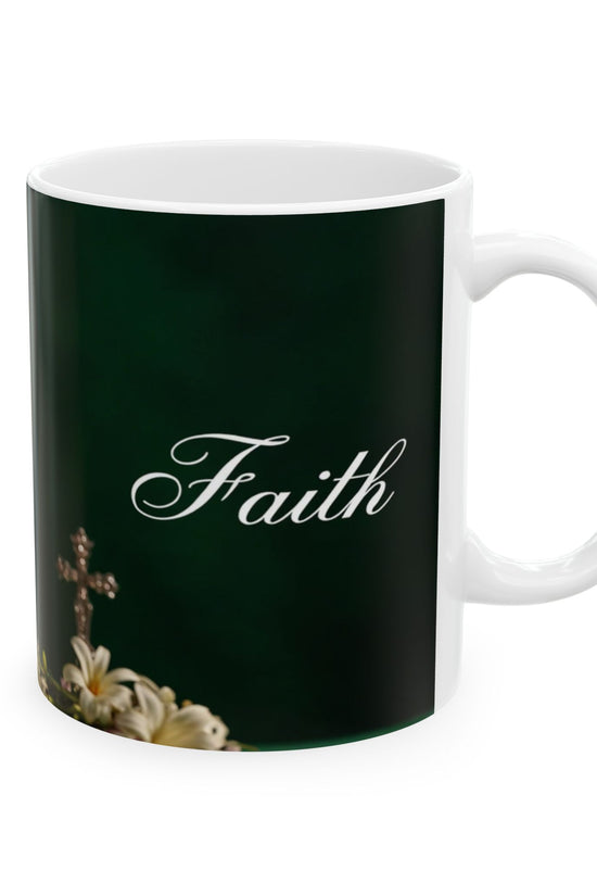 Faith Spiritual Empowerment Ceramic Mug by Grace Canvas.shop