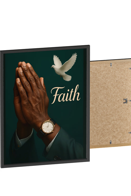 Man's Faith Prayer Framed Poster