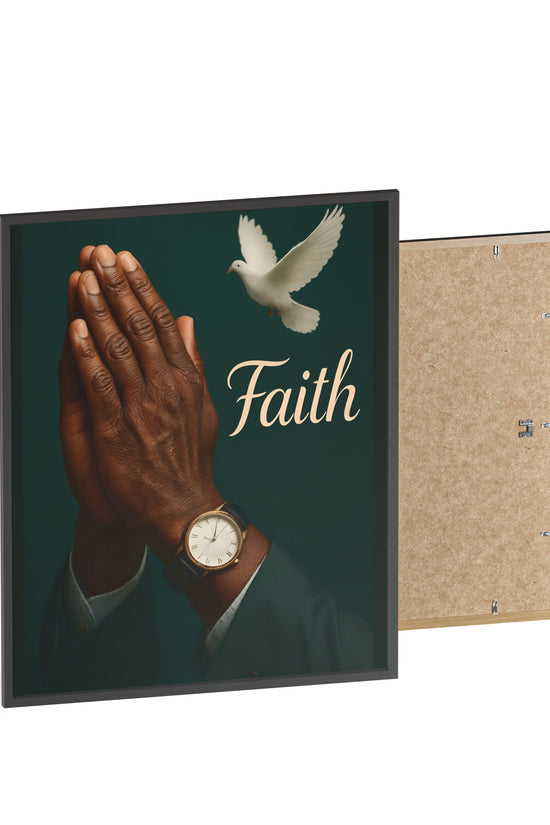 Man's Faith Prayer Framed Poster