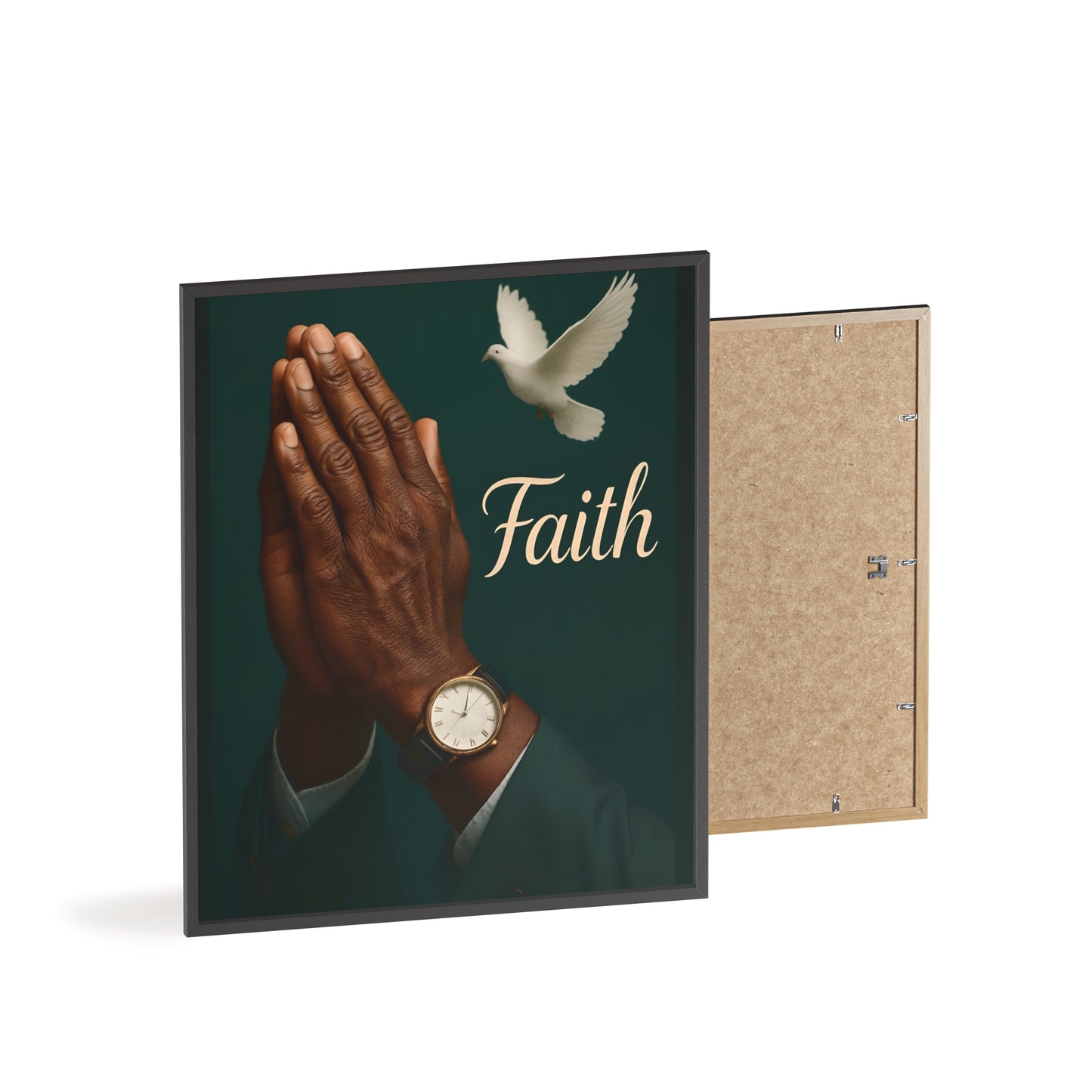 Man's Faith Prayer Framed Poster