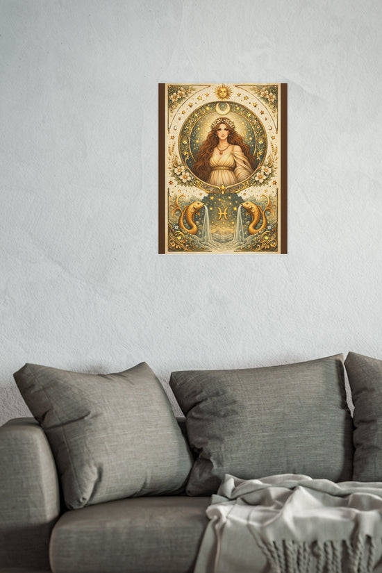 Celestial Pisces Zodiac Art Poster by Grace Canvas Shop